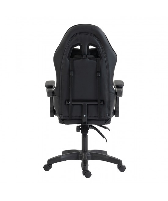 ΚΑΡΕΚΛΑ GAMING STRATUS HM1231.01 ΜΑΥΡΟ PVC--ΜΕ ΜΑΞIΛΑΡΑΚΙΑ ΜΕΣΗΣ/ΚΕΦΑΛΗΣ 62x62x119Υεκ