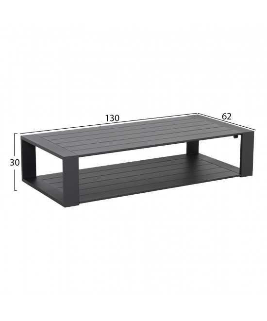 ΣΕΤ ΣΑΛΟΝΙ 4ΤΜΧ LAITH HM6551.01 ΑΛΟΥΜΙΝΙΟ & ΜΑΞΙΛΑΡΙΑ ΓΚΡΙ