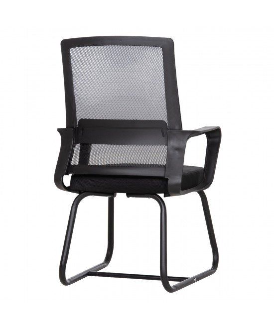 ΚΑΡΕΚΛΑ ΕΠΙΣΚΕΠΤΗ CASTER HM1228.01 PP--MESH--ΜΕΤΑΛΛΟ ΜΑΥΡΟ 46x52x94Υεκ