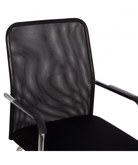 ΚΑΡΕΚΛΑ ΕΠΙΣΚΕΠΤΗ STED HM1232.01 ΜΑΥΡO MESH--ΠΟΔΙΑ/ΜΠΡΑΤΣΑ ΧΡΩΜΙΟΥ 55x59x89Υεκ