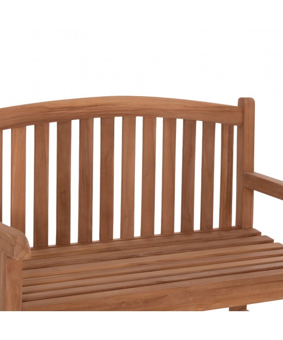 ΠΑΓΚΑΚΙ ΚΗΠΟΥ 2ΘΕΣΙΟ ELENA HM6651 ΞΥΛΟ TEAK--ΦΥΣΙΚΟ 120x60x95Υεκ.
