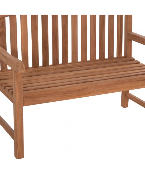 ΠΑΓΚΑΚΙ ΚΗΠΟΥ 2ΘΕΣΙΟ ELENA HM6651 ΞΥΛΟ TEAK--ΦΥΣΙΚΟ 120x60x95Υεκ.
