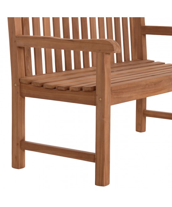 ΠΑΓΚΑΚΙ ΚΗΠΟΥ 2ΘΕΣΙΟ ELENA HM6651 ΞΥΛΟ TEAK--ΦΥΣΙΚΟ 120x60x95Υεκ.
