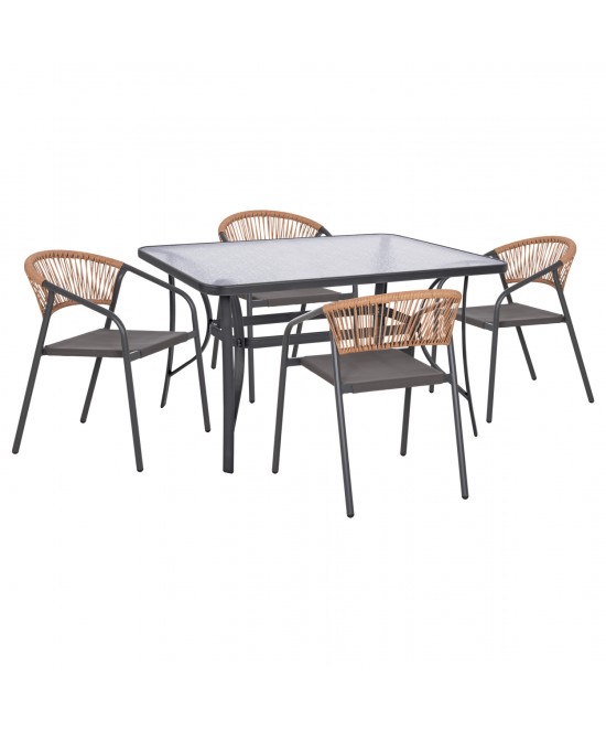 ΣΕΤ ΤΡΑΠΕΖΑΡΙΑΣ 5ΤΜΧ BRUNO HM10860.01 ΚΑΡΕΚΛΕΣ ΜΕΤΑΛΛΙΚΕΣ & ΤΡΑΠΕΖΙ 140x80εκ ΓΚΡΙ ΣΕΤ ΤΡΑΠΕΖΑΡΙΑΣ 5ΤΜΧ BRUNO HM10860.01 ΚΑΡΕΚΛΕΣ ΜΕΤΑΛΛΙΚΕΣ & ΤΡΑΠΕΖΙ 140x80εκ ΓΚΡΙ