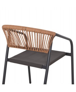 ΣΕΤ ΤΡΑΠΕΖΑΡΙΑΣ 5ΤΜΧ BRUNO HM10860.01 ΚΑΡΕΚΛΕΣ ΜΕΤΑΛΛΙΚΕΣ & ΤΡΑΠΕΖΙ 140x80εκ ΓΚΡΙ