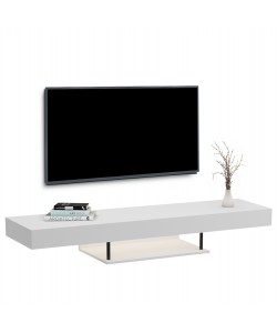 ΕΠΙΠΛΟ ΤΗΛΕΟΡΑΣΗΣ ΤΟΙΧΟΥ ME LED SAVOR HM18381.02 ΜΕΛΑΜΙΝΗ ΛΕΥΚΗ 150x29,5x22Υεκ