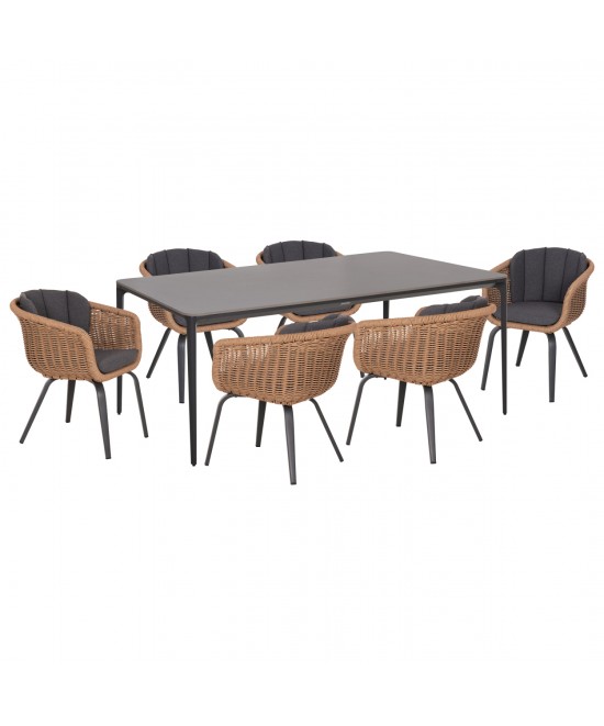 ΣΕΤ ΤΡΑΠΕΖΑΡΙΑΣ 7ΤΜΧ VICTUS HM10862.01 ΓΚΡΙ ΑΛΟΥΜ.-SINTERED STONE-OLEFIN--WICKER ΣΕΤ ΤΡΑΠΕΖΑΡΙΑΣ 7ΤΜΧ VICTUS HM10862.01 ΓΚΡΙ ΑΛΟΥΜ.-SINTERED STONE-OLEFIN--WICKER