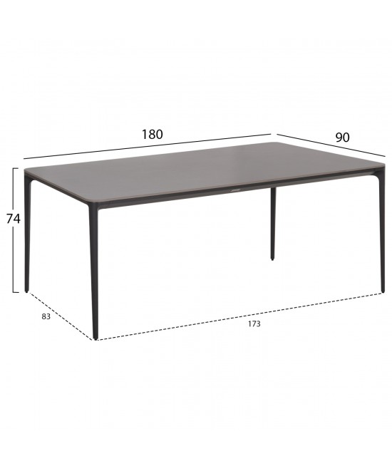 ΣΕΤ ΤΡΑΠΕΖΑΡΙΑΣ 7ΤΜΧ STAD HM10863.01 ΓΚΡΙ ΑΛΟΥΜΙΝΙΟ-SINTERED STONE TOP-OLEFIN ΣΕΤ ΤΡΑΠΕΖΑΡΙΑΣ 7ΤΜΧ STAD HM10863.01 ΓΚΡΙ ΑΛΟΥΜΙΝΙΟ-SINTERED STONE TOP-OLEFIN