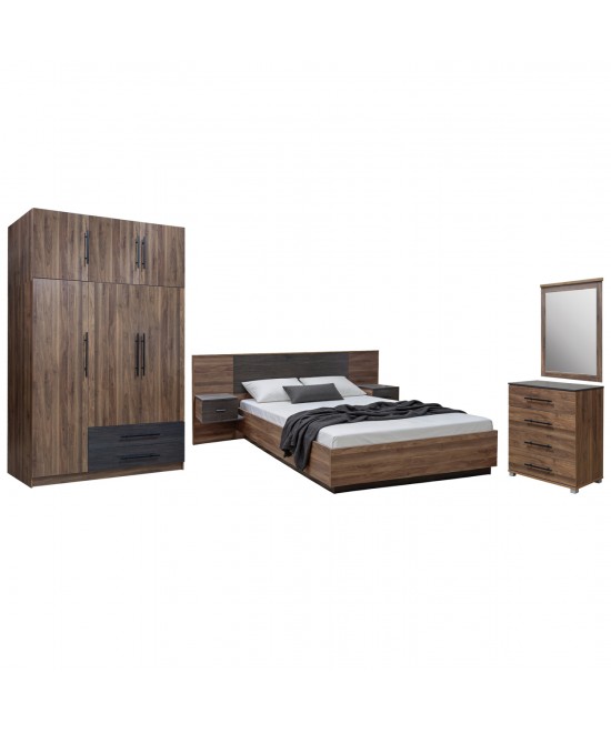 ΣΕΤ ΚΡΕΒΑΤΟΚΑΜΑΡΑΣ 5ΤΜΧ CARYS HM10888.11 ΜΕΛΑΜΙΝΗ ΣΕ ΚΑΡΥΔΙ