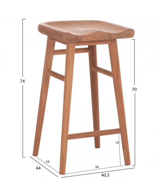ΣΕΤ ΤΡΑΠΕΖΙ ΜΕ 2 ΣΚΑΜΠΟ ΜΠΑΡ BOLMAR HM10917 ΞΥΛΟ TEAK ΣΕ ΦΥΣΙΚΟ ΧΡΩΜΑ