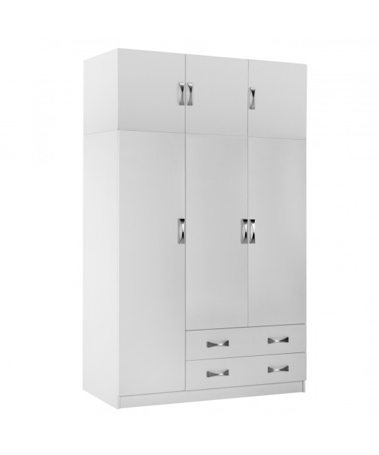 ΝΤΟΥΛΑΠΑ 3ΦΥΛΛΗ ΜΕ ΠΑΤΑΡΙ CARLY HM10891.05 ΜΕΛΑΜΙΝΗ ΣΕ ΛΕΥΚΟ 150X55Χ240Υεκ.
