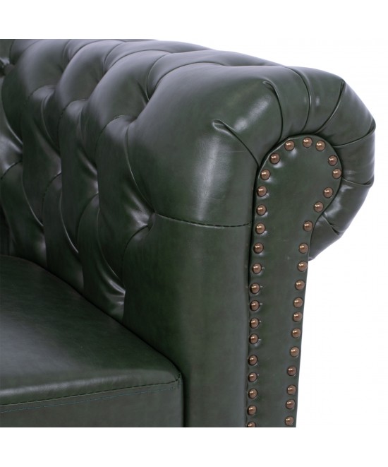 ΣΕΤ ΚΑΝΑΠΕΣ 2ΘΕΣΙΟΣ & 3ΘΕΣΙΟΣ HM10911.08 PU ΔΕΡΜΑ Τ.CHESTERFIELD ΚΥΠΑΡΙΣΣΙ