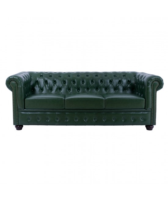 ΣΕΤ ΚΑΝΑΠΕΣ 2ΘΕΣΙΟΣ & 3ΘΕΣΙΟΣ HM10911.08 PU ΔΕΡΜΑ Τ.CHESTERFIELD ΚΥΠΑΡΙΣΣΙ