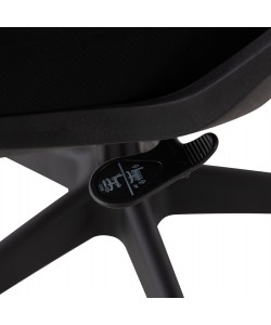 ΚΑΡΕΚΛΑ ΓΡΑΦΕΙΟΥ ELVAR HM1219.01 ΜΑΥΡO MESH--ΒΑΣΗ ΠΟΛΥΠΡΟΠΥΛΕΝΙΟΥ 63x56x125Υεκ