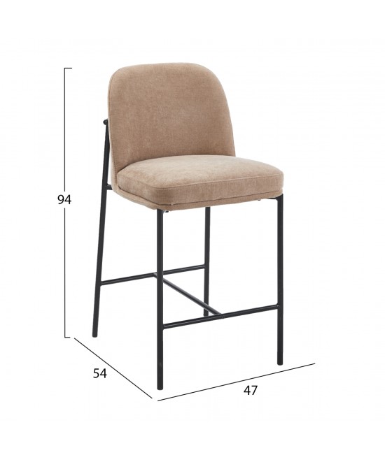ΣΚΑΜΠΟ ΜΠΑΡ ΜΕΣ.ΥΨΟΥΣ MANIDO HM18427.02 TAUPE ΥΦΑΣΜΑ-ΜΕΤΑΛ.ΜΑΥΡΟΣ ΣΚΕΛΕΤΟΣ 45x55x92Υεκ ΣΚΑΜΠΟ ΜΠΑΡ ΜΕΣ.ΥΨΟΥΣ MANIDO HM18427.02 TAUPE ΥΦΑΣΜΑ-ΜΕΤΑΛ.ΜΑΥΡΟΣ ΣΚΕΛΕΤΟΣ 45x55x92Υεκ