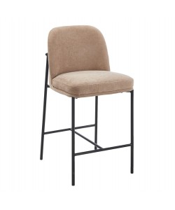 ΣΚΑΜΠΟ ΜΠΑΡ ΜΕΣ.ΥΨΟΥΣ MANIDO HM18427.02 TAUPE ΥΦΑΣΜΑ-ΜΕΤΑΛ.ΜΑΥΡΟΣ ΣΚΕΛΕΤΟΣ 45x55x92Υεκ