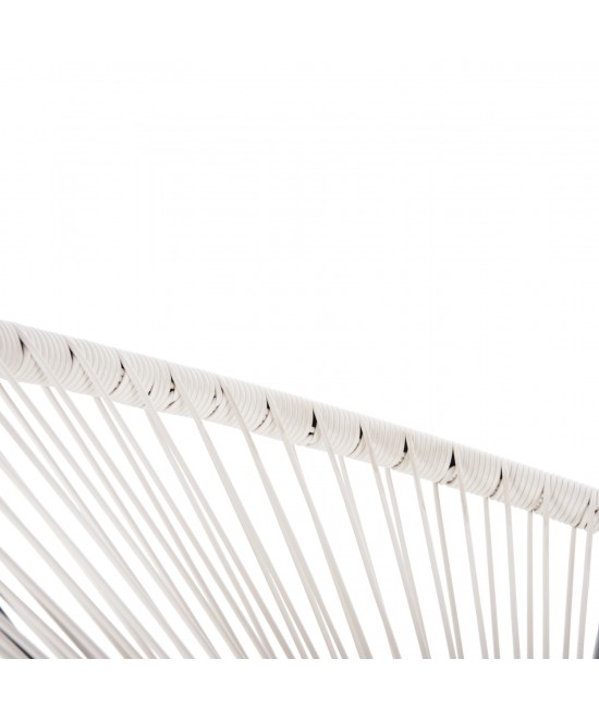 ΣΕΤ ΕΞΩΤΕΡΙΚΟΥ ΧΩΡΟΥ 3ΤΜΧ ACAPULCO HM11861.12 P.E.RATTAN ΛΕΥΚΟ-ΜΕΤΑΛΛΟ ΣΕ ΜΑΥΡΟ