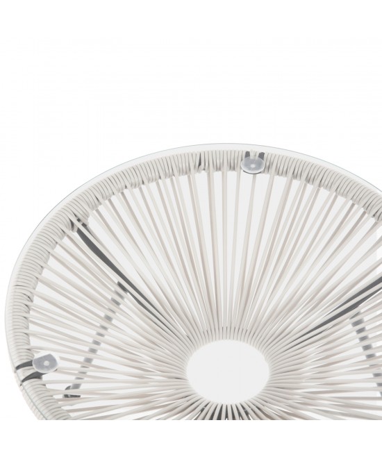 ΣΕΤ ΕΞΩΤΕΡΙΚΟΥ ΧΩΡΟΥ 3ΤΜΧ ACAPULCO HM11861.12 P.E.RATTAN ΛΕΥΚΟ-ΜΕΤΑΛΛΟ ΣΕ ΜΑΥΡΟ