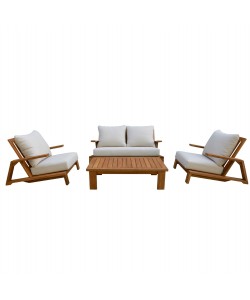 ΠΟΛΥΘΡΟΝΑ LOUNGE MIREX HM6641 ΞΥΛΟ ΑΚΑΚΙΑΣ ΦΥΣΙΚΟ-ΕΚΡΟΥ ΜΑΞΙΛΑΡΙΑ 81x96x68Υεκ
