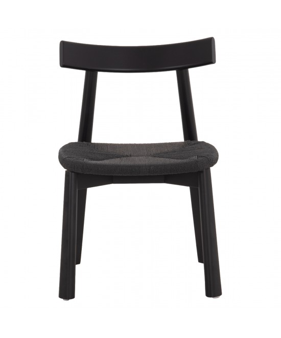 KΑΡΕΚΛΑ ΤΡΑΠΕΖΑΡΙΑΣ OSORIO HM18335.02 RUBBERWOOD & ΣΧΟΙΝΙ ΣΕ ΜΑΥΡΟ 51x55x74Υεκ