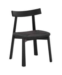 KΑΡΕΚΛΑ ΤΡΑΠΕΖΑΡΙΑΣ OSORIO HM18335.02 RUBBERWOOD & ΣΧΟΙΝΙ ΣΕ ΜΑΥΡΟ 51x55x74Υεκ