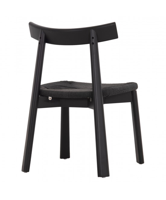 KΑΡΕΚΛΑ ΤΡΑΠΕΖΑΡΙΑΣ OSORIO HM18335.02 RUBBERWOOD & ΣΧΟΙΝΙ ΣΕ ΜΑΥΡΟ 51x55x74Υεκ