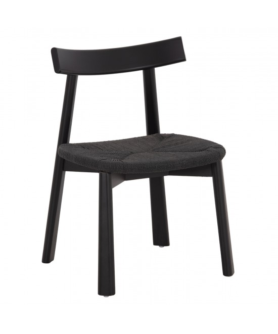 KΑΡΕΚΛΑ ΤΡΑΠΕΖΑΡΙΑΣ OSORIO HM18335.02 RUBBERWOOD & ΣΧΟΙΝΙ ΣΕ ΜΑΥΡΟ 51x55x74Υεκ