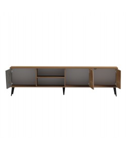 ΕΠΙΠΛΟ ΤΗΛΕΟΡΑΣΗΣ CATERRA HM18374.14 ΜΕΛΑΜΙΝΗ ΦΥΣΙΚΟ-MOORE STONE 180Χ35.5Χ48Υεκ.