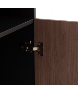 ΒΙΒΛΙΟΘΗΚΗ ΓΡΑΦΕΙΟΥ MAVIX HM2160 ΜΕΛΑΜΙΝΗ ΓΚΡΙ-ΚΑΡΥΔΙ 80Χ40Χ180Υεκ.