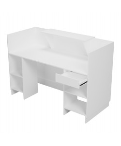 ΓΡΑΦΕΙΟ ΥΠΟΔΟΧΗΣ (RECEPTION) BARRY HM2153.02 ΜΕΛΑΜΙΝΗ ΣΕ ΛΕΥΚΟ 160x70x110Υεκ.