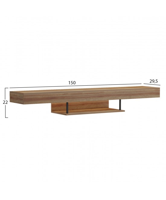 ΕΠΙΠΛΟ ΤΗΛΕΟΡΑΣΗΣ ΤΟΙΧΟΥ ME LED SAVOR HM18381.01 ΜΕΛΑΜΙΝΗ ΣΕ OAK 150x29,5x22Υεκ ΕΠΙΠΛΟ ΤΗΛΕΟΡΑΣΗΣ ΤΟΙΧΟΥ ME LED SAVOR HM18381.01 ΜΕΛΑΜΙΝΗ ΣΕ OAK 150x29,5x22Υεκ