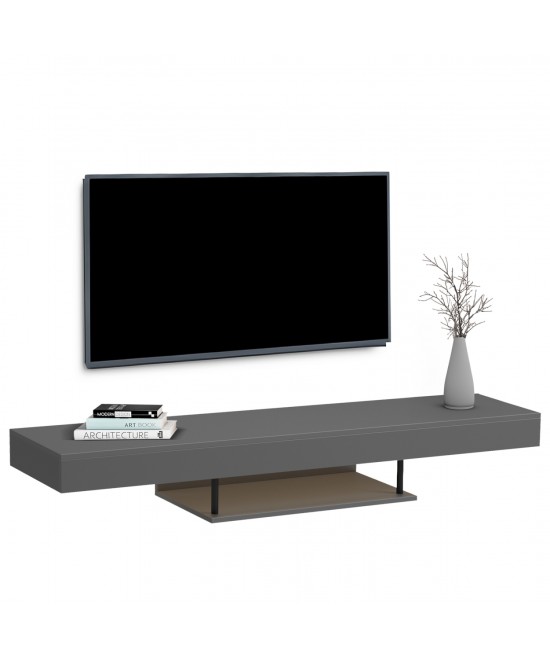 ΕΠΙΠΛΟ ΤΗΛΕΟΡΑΣΗΣ ΤΟΙΧΟΥ ME LED SAVOR HM18381.05 ΜΕΛΑΜΙΝΗ ΣΕ ΓΚΡΙ 150x29,5x22Υεκ ΕΠΙΠΛΟ ΤΗΛΕΟΡΑΣΗΣ ΤΟΙΧΟΥ ME LED SAVOR HM18381.05 ΜΕΛΑΜΙΝΗ ΣΕ ΓΚΡΙ 150x29,5x22Υεκ