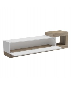 ΕΠΙΠΛΟ ΤΗΛΕΟΡΑΣΗΣ ΤΟΙΧΟΥ ESSENZA HM18372.11 ΜΕΛΑΜΙΝΗ SONAMA/ΛΕΥΚΟ 150x29.6x38.6Υεκ.