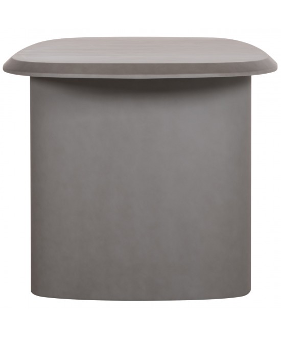 ΤΡΑΠΕΖΙ ΤΡΑΠΕΖΑΡΙΑΣ FIBER CEMENT ΟΒΑΛ GLEN HM6598.01 ΓΚΡΙ 260x95x75Υεκ