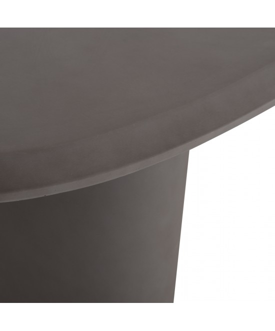 ΤΡΑΠΕΖΙ ΤΡΑΠΕΖΑΡΙΑΣ FIBER CEMENT ΟΒΑΛ GLEN HM6598.01 ΓΚΡΙ 260x95x75Υεκ