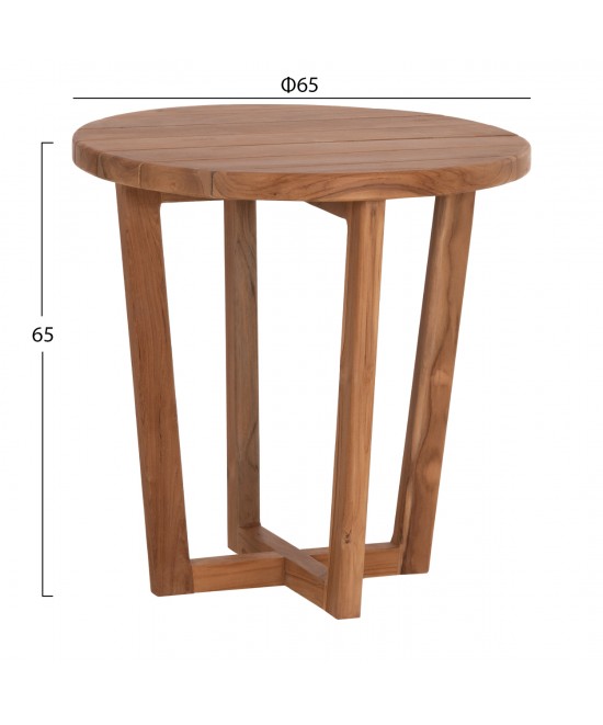 ΤΡΑΠΕΖΙ ΜΕΣΗΣ ΣΤΡΟΓΓΥΛΟ KOLIN HM6650 ΞΥΛΟ TEAK ΦΥΣΙΚΟ Φ65x65Υεκ. ΤΡΑΠΕΖΙ ΜΕΣΗΣ ΣΤΡΟΓΓΥΛΟ KOLIN HM6650 ΞΥΛΟ TEAK ΦΥΣΙΚΟ Φ65x65Υεκ.