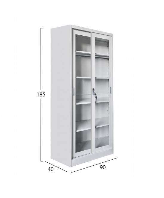 ΒΙΒΛΙΟΘΗΚΗ ΜΕ ΣΥΡΟΜΕΝΕΣ ΠΟΡΤΕΣ SIDER HM6632.02 ΜΕΤΑΛΛΙΚΗ ΛΕΥΚΗ 90x40x185Υεκ ΒΙΒΛΙΟΘΗΚΗ ΜΕ ΣΥΡΟΜΕΝΕΣ ΠΟΡΤΕΣ SIDER HM6632.02 ΜΕΤΑΛΛΙΚΗ ΛΕΥΚΗ 90x40x185Υεκ