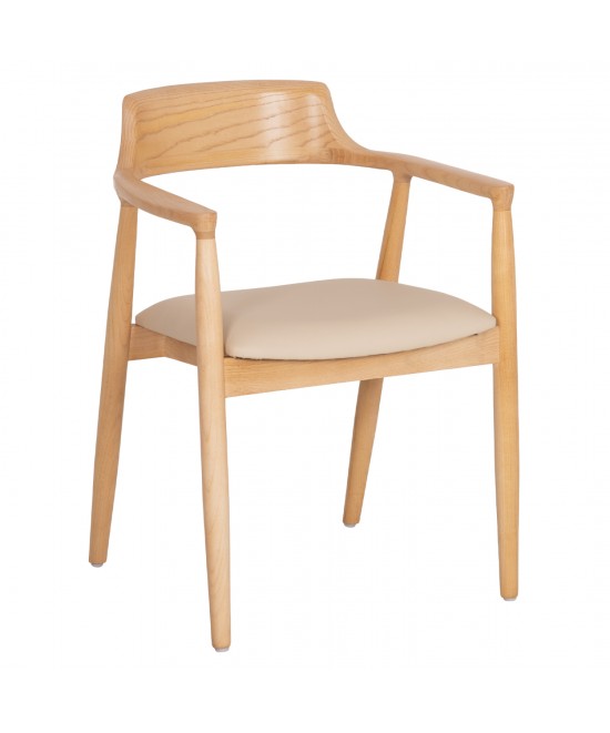 ΠΟΛΥΘΡΟΝΑ ΤΡΑΠΕΖΑΡΙΑΣ TARGA HM18336.11 RUBBERWOOD ΦΥΣΙΚΟ & PU ΕΚΡΟΥ 58x54x78Yεκ ΠΟΛΥΘΡΟΝΑ ΤΡΑΠΕΖΑΡΙΑΣ TARGA HM18336.11 RUBBERWOOD ΦΥΣΙΚΟ & PU ΕΚΡΟΥ 58x54x78Yεκ