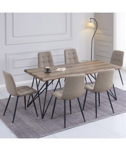 ΣΕΤ ΤΡΑΠΕΖΑΡΙΑΣ 7ΤΜΧ VIGOR HM21355 ΤΡΑΠΕΖΙ 180x90εκ ΜΕ 6 ΚΑΡΕΚΛΕΣ ΣΕΤ ΤΡΑΠΕΖΑΡΙΑΣ 7ΤΜΧ VIGOR HM21355 ΤΡΑΠΕΖΙ 180x90εκ ΜΕ 6 ΚΑΡΕΚΛΕΣ