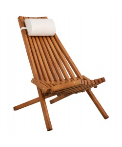 ΠΟΛΥΘΡΟΝΑ LOUNGE ΜΕ ΜΑΞΙΛΑΡΑΚΙ ΠΤΥΣΣΟΜΕΝΗ SHIGAN HM6530 ΞΥΛΟ ΑΚΑΚΙΑΣ 56.5x83x87Υεκ