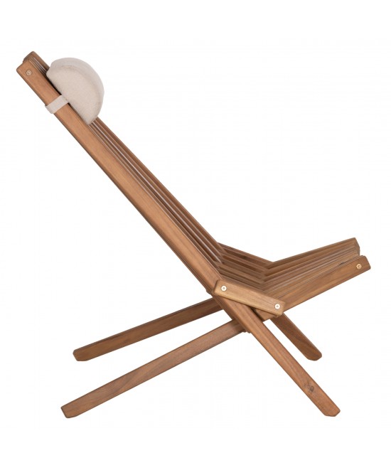 ΠΟΛΥΘΡΟΝΑ LOUNGE ΜΕ ΜΑΞΙΛΑΡΑΚΙ ΠΤΥΣΣΟΜΕΝΗ SHIGAN HM6530 ΞΥΛΟ ΑΚΑΚΙΑΣ 56.5x83x87Υεκ