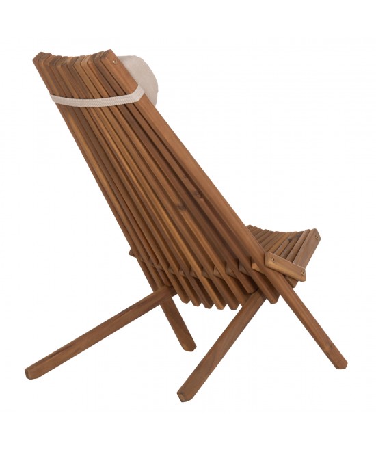 ΠΟΛΥΘΡΟΝΑ LOUNGE ΜΕ ΜΑΞΙΛΑΡΑΚΙ ΠΤΥΣΣΟΜΕΝΗ SHIGAN HM6530 ΞΥΛΟ ΑΚΑΚΙΑΣ 56.5x83x87Υεκ