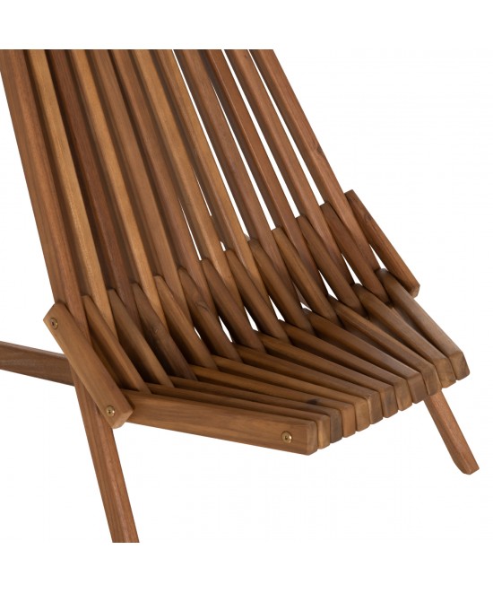 ΠΟΛΥΘΡΟΝΑ LOUNGE ΜΕ ΜΑΞΙΛΑΡΑΚΙ ΠΤΥΣΣΟΜΕΝΗ SHIGAN HM6530 ΞΥΛΟ ΑΚΑΚΙΑΣ 56.5x83x87Υεκ