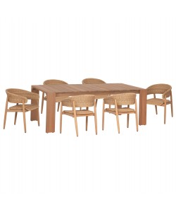 ΣΕΤ ΤΡΑΠΕΖΑΡΙΑΣ ΕΞ.ΧΩΡΟΥ 7ΤΜΧ FILEM HM10910 ΞΥΛΟ ΑΚΑΚΙΑΣ & ΣΧΟΙΝΙ--ΦΥΣΙΚΟ