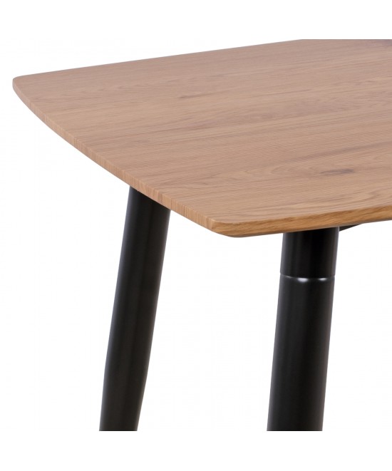 ΣΕΤ ΤΡΑΠΕΖΑΡΙΑΣ 5ΤΜΧ GAFF HM10847.02 MDF TOP ΦΥΣΙΚΟ--ΥΦΑΣΜΑ ΜΠΕΖ & ΜΕΤΑΛΛΟ ΜΑΥΡΟ