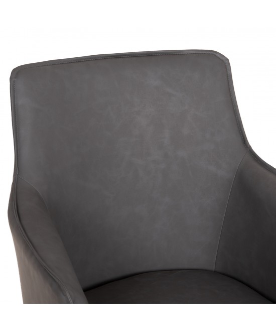 ΣΕΤ ΤΡΑΠΕΖΑΡΙΑΣ 7ΤΜΧ MELLOW HM21360 ΚΕΡΑΜΙΚΟ TOP/MDF ΠΟΔΙΑ--PU ΓΚΡΙ/ΜΕΤΑΛ.ΠΟΔΙΑ