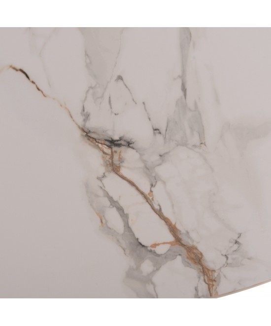 ΣΕΤ ΤΡΑΠΕΖΑΡΙΑΣ 7ΤΜΧ MELLOW HM21360 ΚΕΡΑΜΙΚΟ TOP/MDF ΠΟΔΙΑ--PU ΓΚΡΙ/ΜΕΤΑΛ.ΠΟΔΙΑ