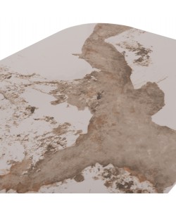 ΣΕΤ ΤΡΑΠΕΖΑΡΙΑΣ 7ΤΜΧ NORDU HM21359 ΚΕΡΑΜΙΚΟ TOP/MDF ΒΑΣΗ--PU ΚΡΕΜ/ΜΕΤΑΛ.ΠΟΔΙΑ