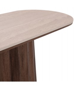 ΚΟΝΣΟΛΑ WALDEN HM18439 ΚΕΡΑΜΙΚΟ TOP ΤΡΑΒΕΡΤΙΝΑ--MDF ΒΑΣΗ ΚΑΡΥΔΙ 120x40x76Υεκ