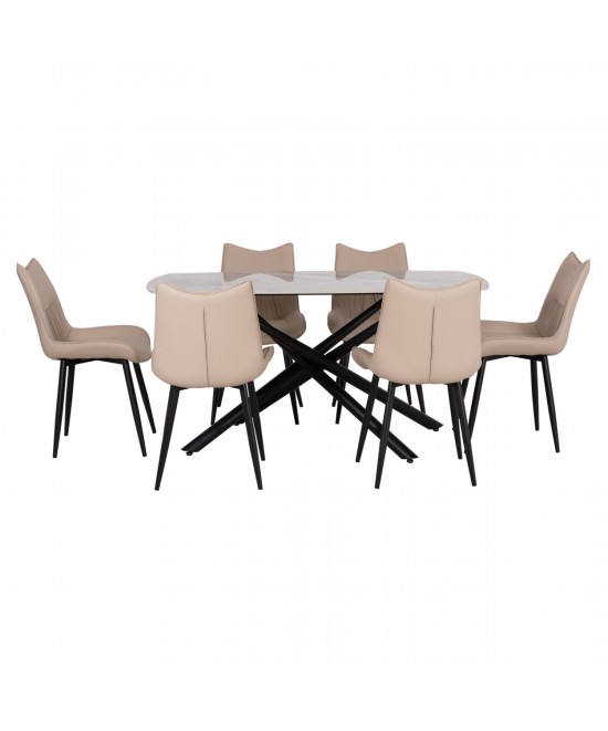 ΣΕΤ ΤΡΑΠΕΖΑΡΙΑΣ 7ΤΜΧ ISKA HM21363 ΚΕΡΑΜΙΚΟ TOP/ΜΕΤΑΛ. ΠΟΔΙΑ--PU ΜΠΕΖ/ΜΕΤΑΛ.ΠΟΔΙΑ ΣΕΤ ΤΡΑΠΕΖΑΡΙΑΣ 7ΤΜΧ ISKA HM21363 ΚΕΡΑΜΙΚΟ TOP/ΜΕΤΑΛ. ΠΟΔΙΑ--PU ΜΠΕΖ/ΜΕΤΑΛ.ΠΟΔΙΑ